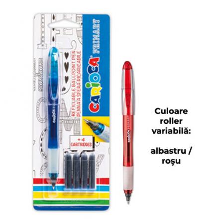 Roller Primary cu 1+4 rezerve de cerneală - Carioca
